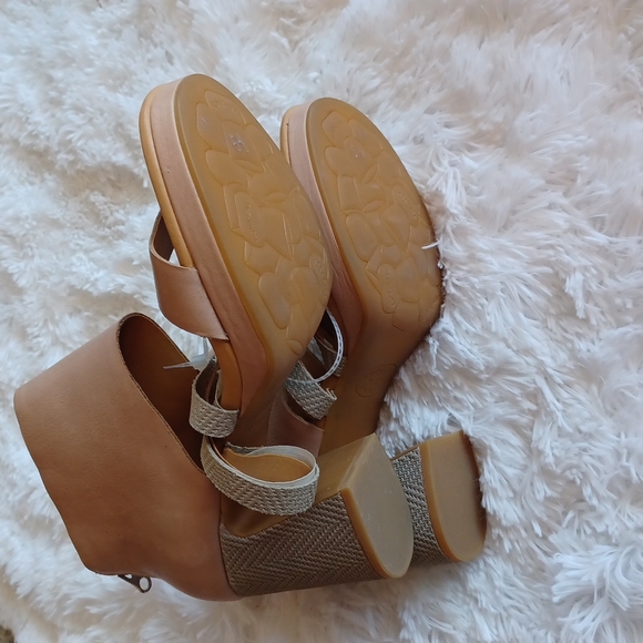 Kork Ease Hickland Tan Leather Open Toe Bootie Sandals SZ 11M Never Worn - Picture 8 of 11